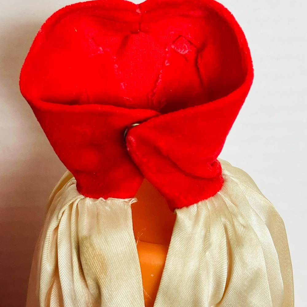 Barbie 1962 Red Flare Coat Dress Hat Purse Gloves Read Dress Stained #939 - Picture 9 of 11